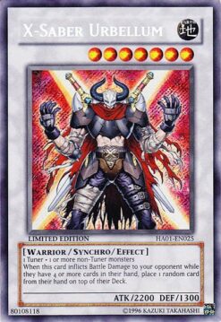 HA01-EN025 - X-Saber Urbellum - Secret Rare - 1st Edition