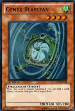 HA02-EN043 - Genex Blastfan - Super Rare - 1st Edition