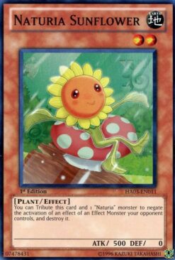 HA03-EN011 - Naturia Sunflower - Super Rare - 1st Edition