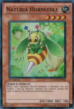 HA03-EN042 - Naturia Horneedle - Super Rare - 1st Edition