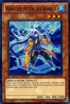 HA04-EN023 - Warlock of the Ice Barrier - Super Rare - 1st Edition