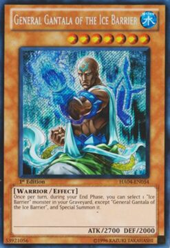 HA04-EN054 - General Gantala of the Ice Barrier - Secret Rare - 1st Edition
