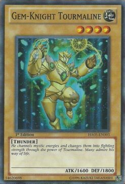 HA05-EN003 - Gem-Knight Tourmaline - Super Rare - 1st Edition