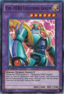 LCGX-EN068 - Evil HERO Lightning Golem - Super Rare - 1st Edition