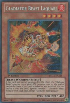 LCGX-EN238 - Gladiator Beast Laquari - Secret Rare - 1st Edition