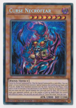 LDS3-EN009 - Curse Necrofear - Secret Rare - 1st Edition
