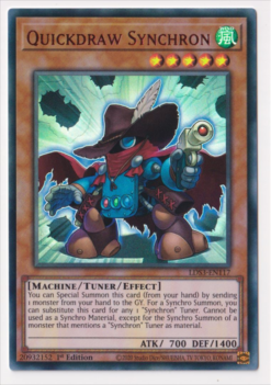 LDS3-EN117 - Quickdraw Synchron - Ultra Rare (Red) - 1st Edition