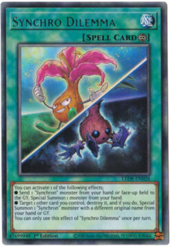 LED8-EN026 - Synchro Dilemma - Rare - 1st Edition