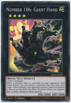 LED9-EN053 - Number 106: Giant Hand - Super Rare - 1st Edition