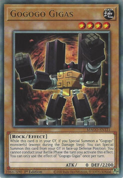 MAGO-EN121 - Gogogo Gigas - Gold-Letter Rare - 1st Edition