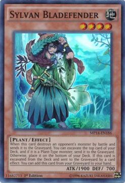 MP14-EN186 - Sylvan Bladefender - Super Rare - 1st Edition