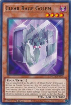 MZTM-EN038 - Clear Rage Golem - Rare - 1st Edition