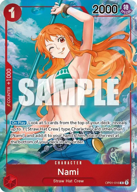 One Piece Op01 016 Nami Parallel Rare Saigon Tcg 9869