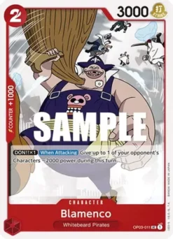 [ONE PIECE] OP03-011 - Blamenco - Character - Uncommon