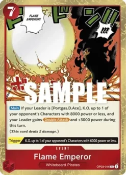 [ONE PIECE] OP03-016 - Flame Emperor - Event - Rare