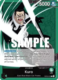 [ONE PIECE] OP03-021 - Kuro - Leader