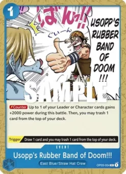 [ONE PIECE] OP03-054 - Usopp's Rubber Band of Doom!!! - Event - Common