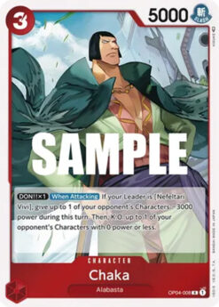 [ONE PIECE] OP04-008 - Chaka - Character - Rare