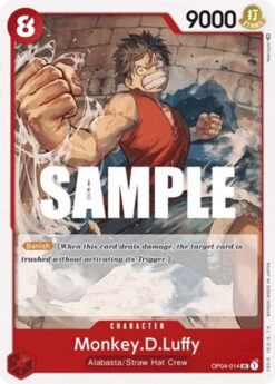 [ONE PIECE] OP04-014 - Monkey.D.Luffy - Character - Uncommon