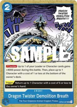[ONE PIECE] OP04-057 - Dragon Twister Demolition Breath - Event - Uncommon