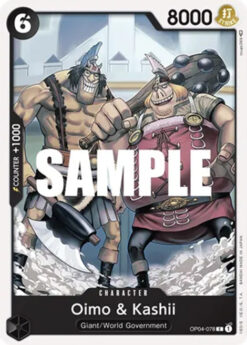 [ONE PIECE] OP04-078 - Oimo & Kashii - Character - Common