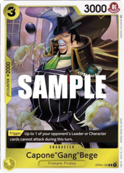 [ONE PIECE] OP04-100 - Capone"Gang"Bege - Character - Rare