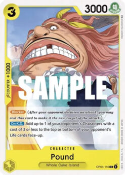 [ONE PIECE] OP04-110 - Pound - Character - Common