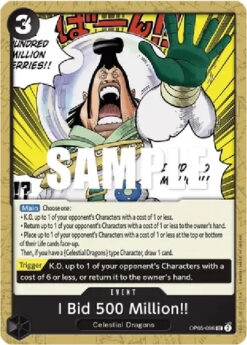 [ONE PIECE]  OP05-096 - I Bid 500 Million!! - Event - Uncommon