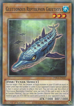 PHRA-EN027 - Gluttonous Reptolphin Greethys - Common - 1st Edition