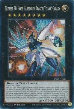 RA02-EN036 - Number 38: Hope Harbinger Dragon Titanic Galaxy - Collector's Rare - 1st Edition