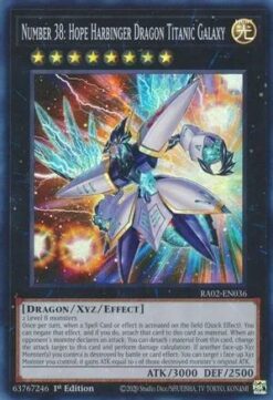 RA02-EN036 - Number 38: Hope Harbinger Dragon Titanic Galaxy - Super Rare - 1st Edition