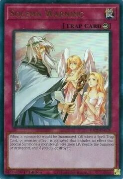 RA02-EN078 - Solemn Warning - Ultra Rare - 1st Edition