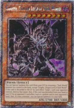 RA04-EN159 - Grapha Dragon Lord of Dark World - Platinum Secret Rare - 1st Edition