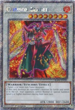 RA04-EN161 - Crimson Blader - Platinum Secret Rare - 1st Edition