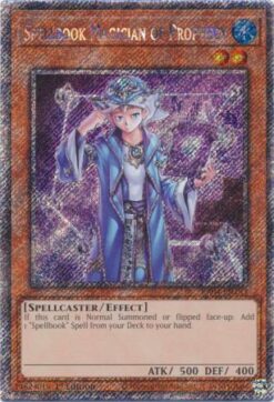 RA04-EN183 - Spellbook Magician of Prophecy - Platinum Secret Rare - 1st Edition