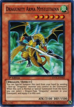 SDDL-EN002 - Dragunity Arma Mystletainn - Super Rare - 1st Edition