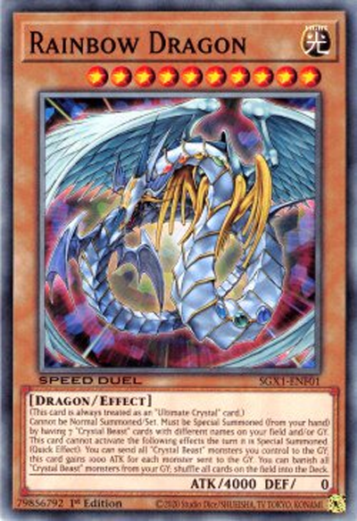 Sgx1 Enf01 Rainbow Dragon Common 1st Edition Saigon Tcg