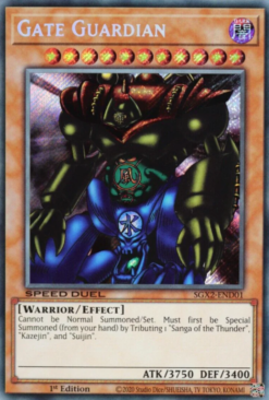 SGX2-END01 - Gate Guardian - Secret Rare - 1st Edition