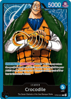 [ONE PIECE] ST03-001 - Crocodile - Leader
