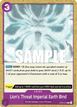 [ONE PIECE] ST05-016 - Lion's Threat Imperial Earth Bind - Event - Common