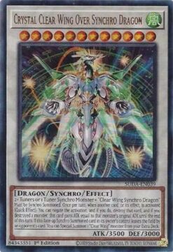 SUDA-EN039 -  Crystal Clear Wing Over Synchro Dragon  - Ultra Rare - 1st Edition