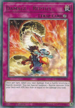 ANGU-EN058 - Damage = Reptile - Rare - 1st Edition