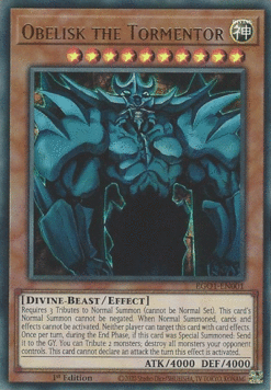 EGO1-EN001 - Obelisk the Tormentor - Ultra Rare - 1st Edition