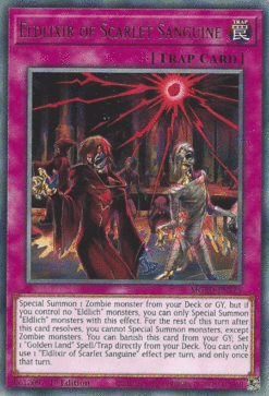 MGED-EN125 - Eldlixir of Scarlet Sanguine - Gold-Letter Rare - 1st Edition