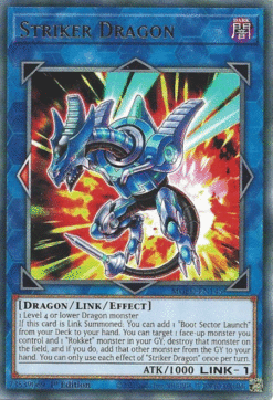 MGED-EN145 - Striker Dragon - Gold-Letter Rare