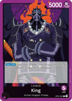 [ONE PIECE] OP01-091 - King - Leader